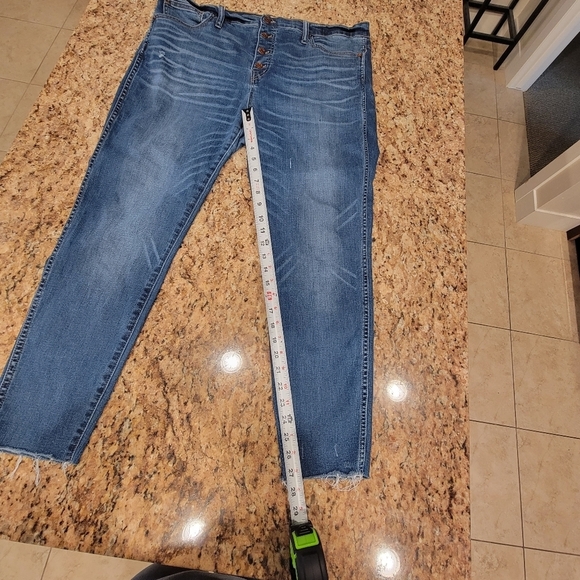 Madewell‎ 10" High Waist Skinny Jeans In Rizzo Size 35 - Picture 5 of 10